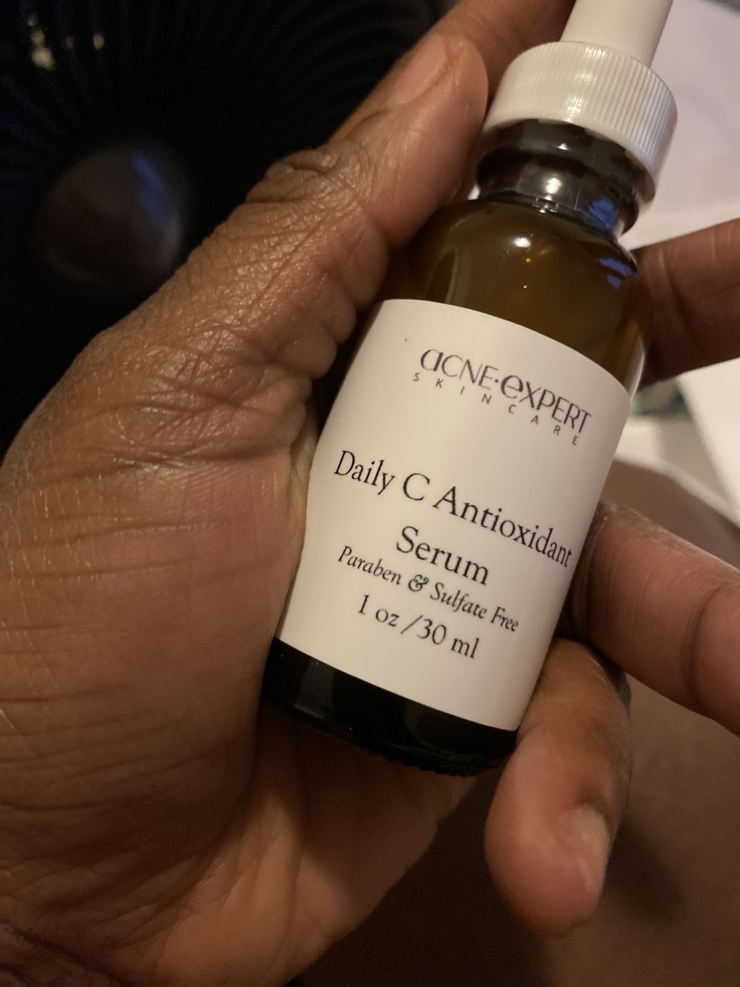 Customer photo review of DAILY C ANTIOXIDANT SERUM