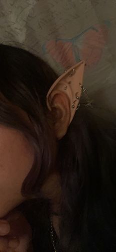 Customer photo review of Handmade Cute Piercings Fairy Elf Ears