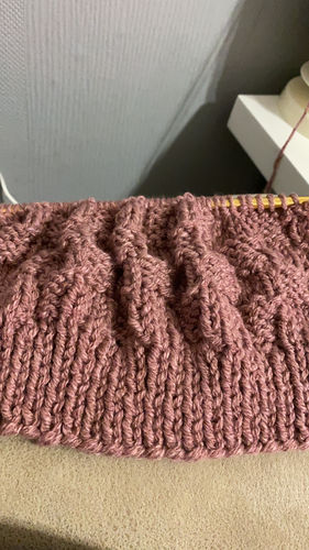 Customer photo review of Child Mystery Knitting Box