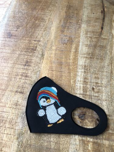 Customer photo review of Mondkapje Pinguin Met Muts