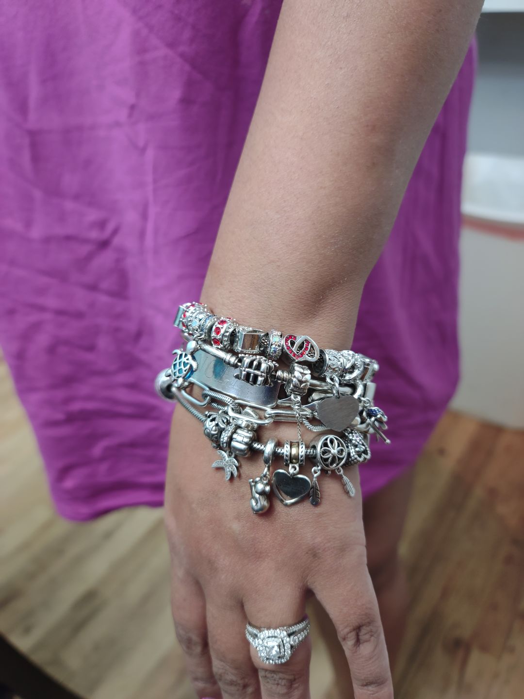 Customer photo review of I Love You Bracelet