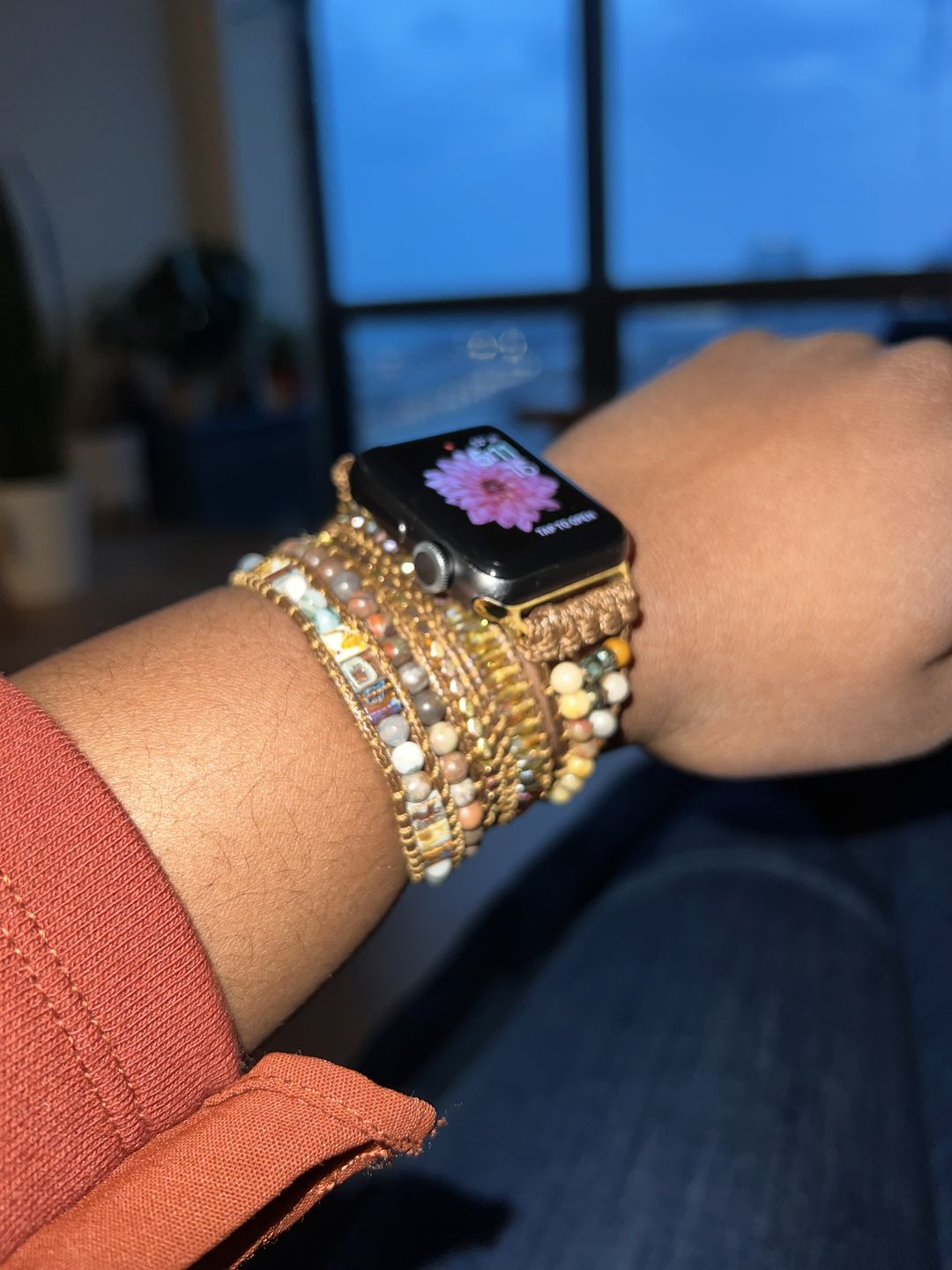 Customer photo review of Moonlight Goddess Apple Watch Strap