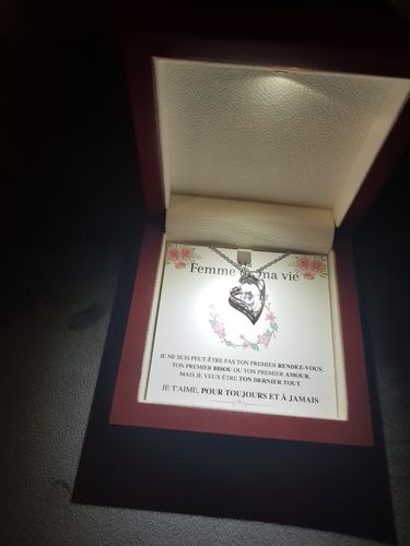 Customer photo review of Collier Coeur Or - Édition limitée