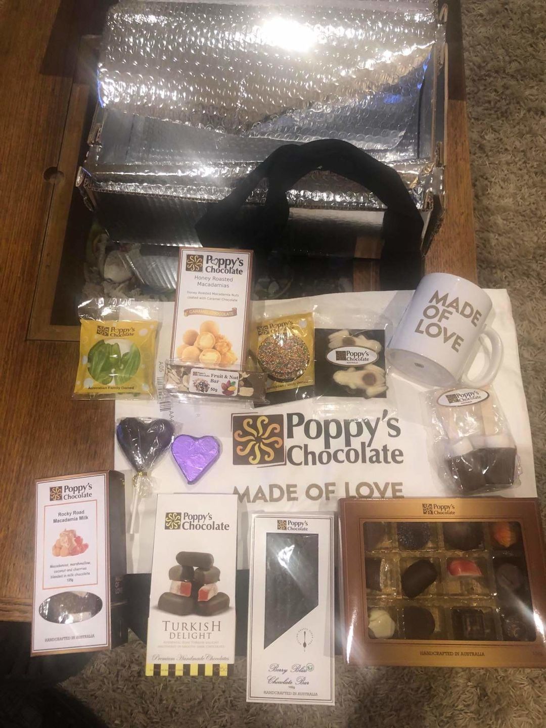 Customer photo review of Poppy's Team Faves Box