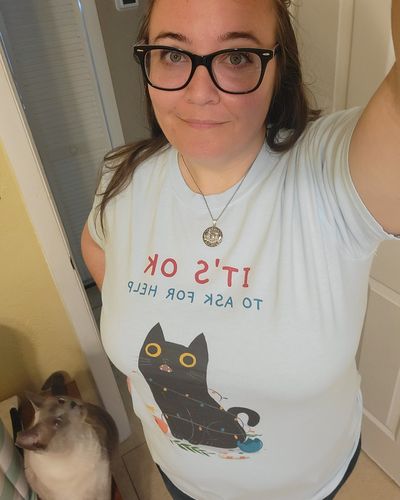 Customer photo review of It's OK To Ask For Help (Black Cat)