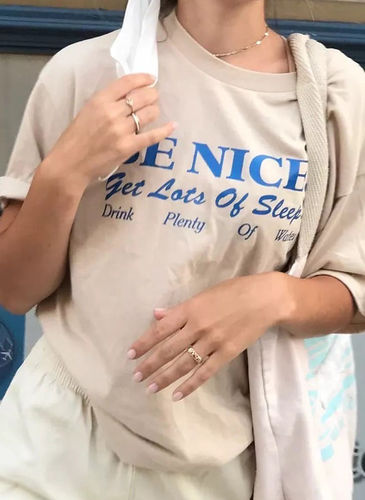 Customer photo review of Be Nice T-Shirt