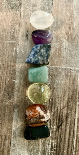 Customer photo review of The Starter Set | 7 Stone Chakra Set