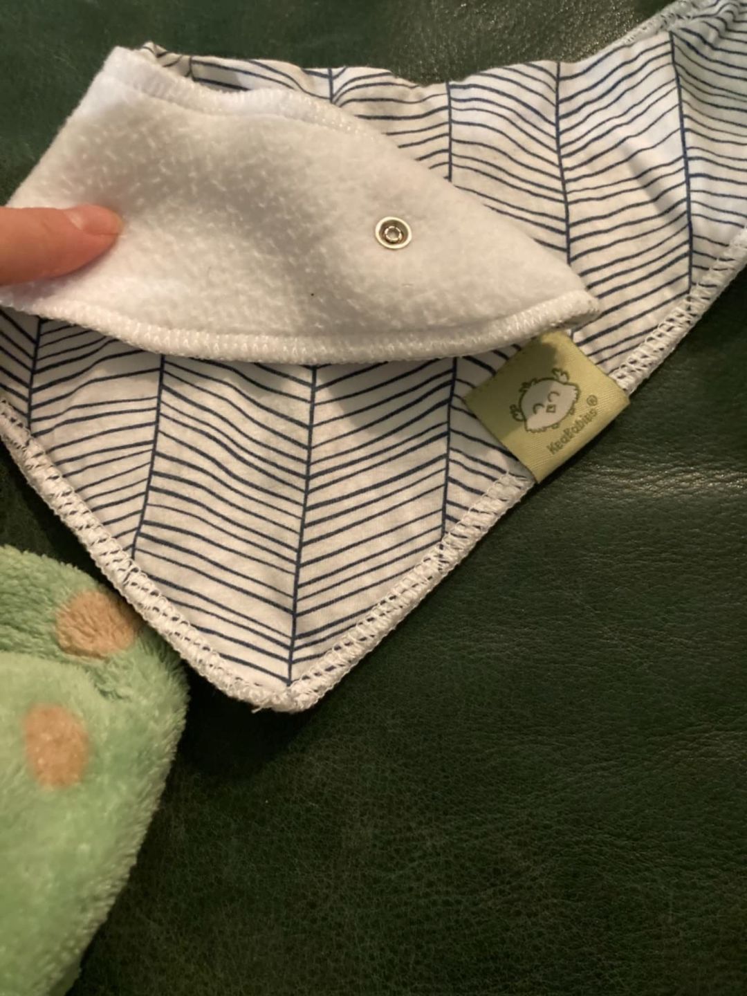 Customer photo review of 8-Pack Organic Bandana Bibs