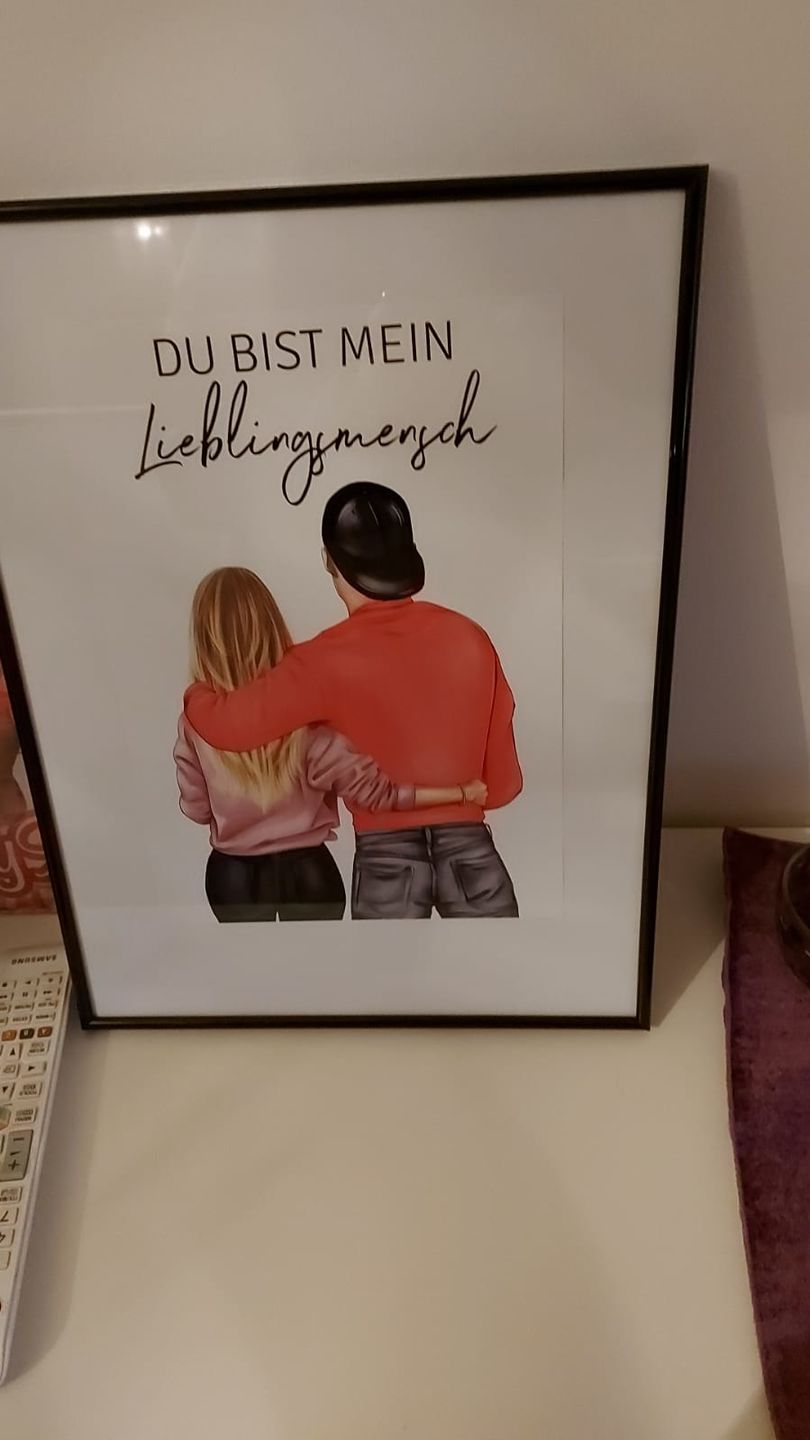 Customer photo review of Pärchen (Mann & Frau) - Personalisiertes Poster