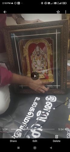Customer photo review of Layered LED Frame With Chanting / Lord Venkateswara Light Frame / New Design
