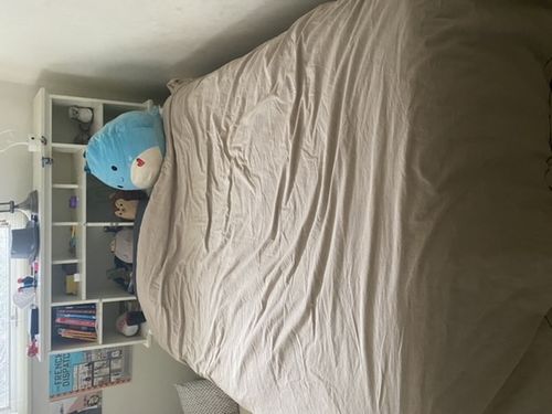 Customer photo review of Renewed Organic Crinkled Percale Duvet Cover, Full/Queen