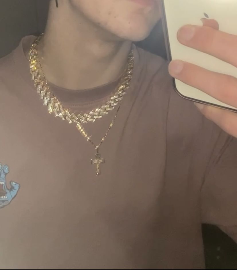Customer photo review of Collana Big Drip - Gold