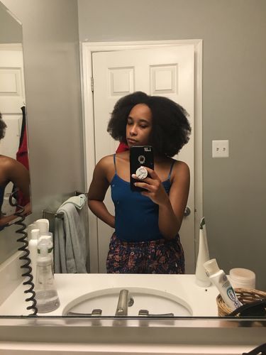 Customer photo review of Cleansing Avocado Shampoo