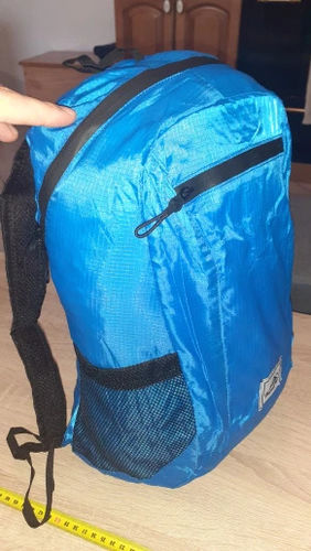 Customer photo review of Foldable Lightweight Backpack