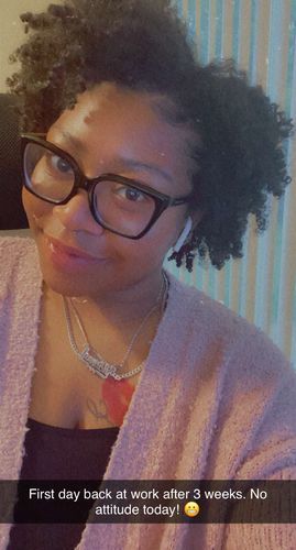 Customer photo review of Cleansing Avocado Shampoo