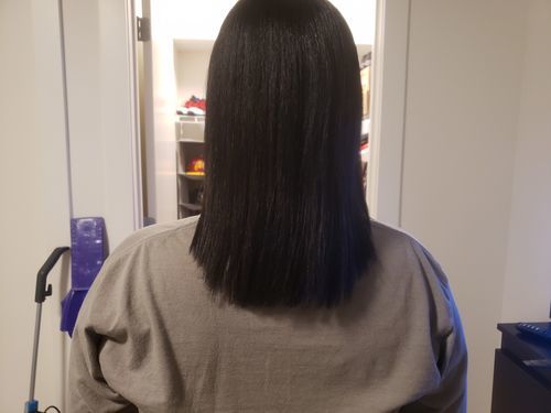 Customer photo review of Cleansing Avocado Shampoo