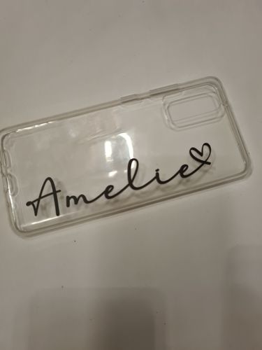 Customer photo review of Handyhülle Personalisiert Name mit Herz
