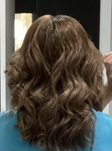 Customer photo review of H2D air wave black & rose gold trim curler