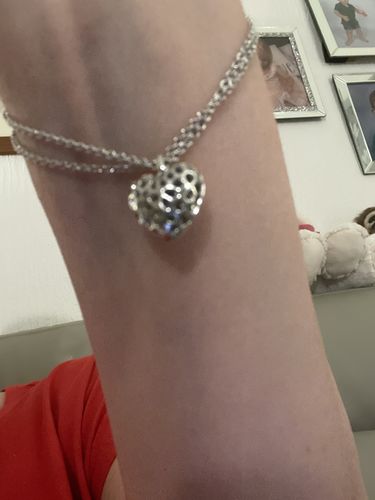 Customer photo review of Angel Heart Bracelet with Tanzanite
