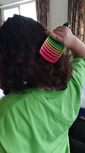 Customer photo review of My Sensory Space Detangler Hairbrush