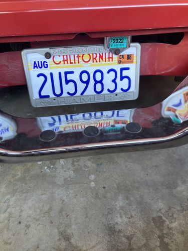 Customer photo review of 1968 CALIFORNIA LICENSE PLATE 6"x12" (156.5mm x 305mm)