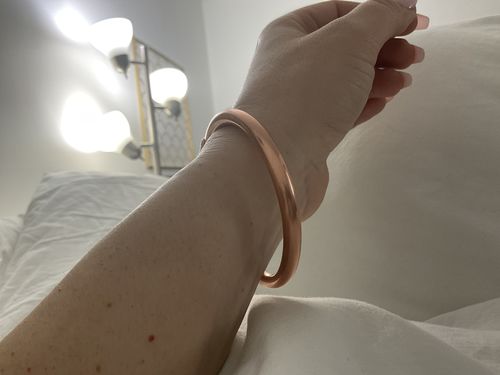 Customer photo review of Copper All Up on Me Bangle
