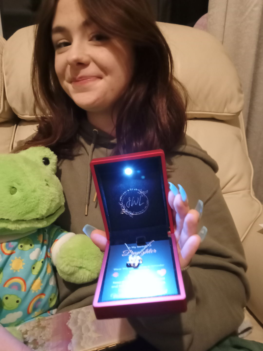 Customer photo review of Stand Tall Necklace - From Dad - DT11