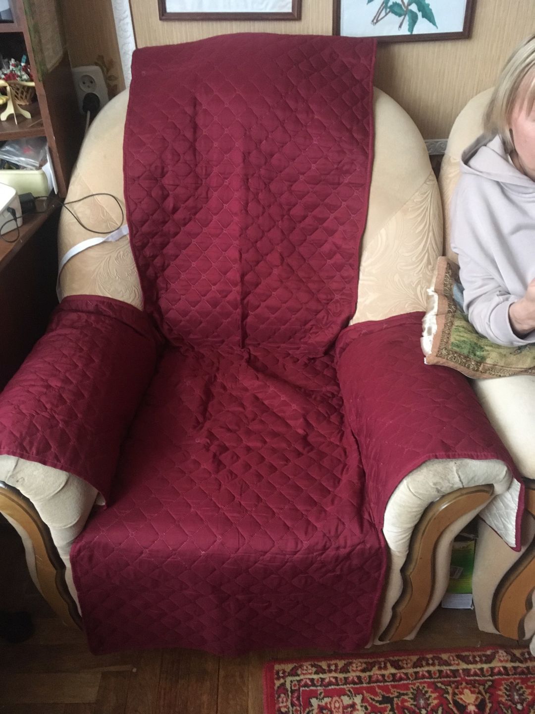 Customer photo review of Waterproof Pet Sofa Cover