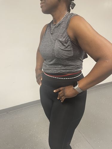 Customer photo review of Energetic Red Waist Beads