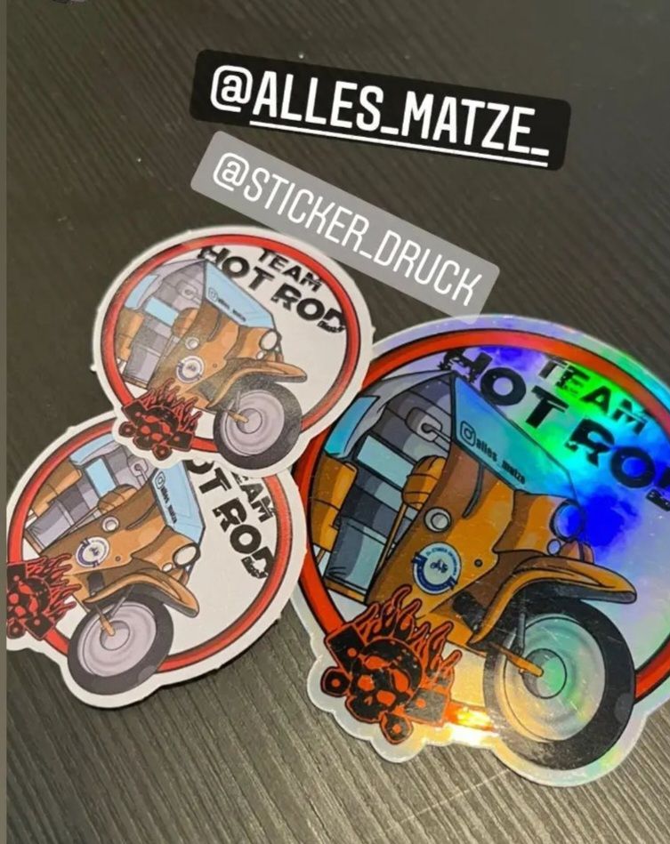 Customer photo review of Klassische Sticker