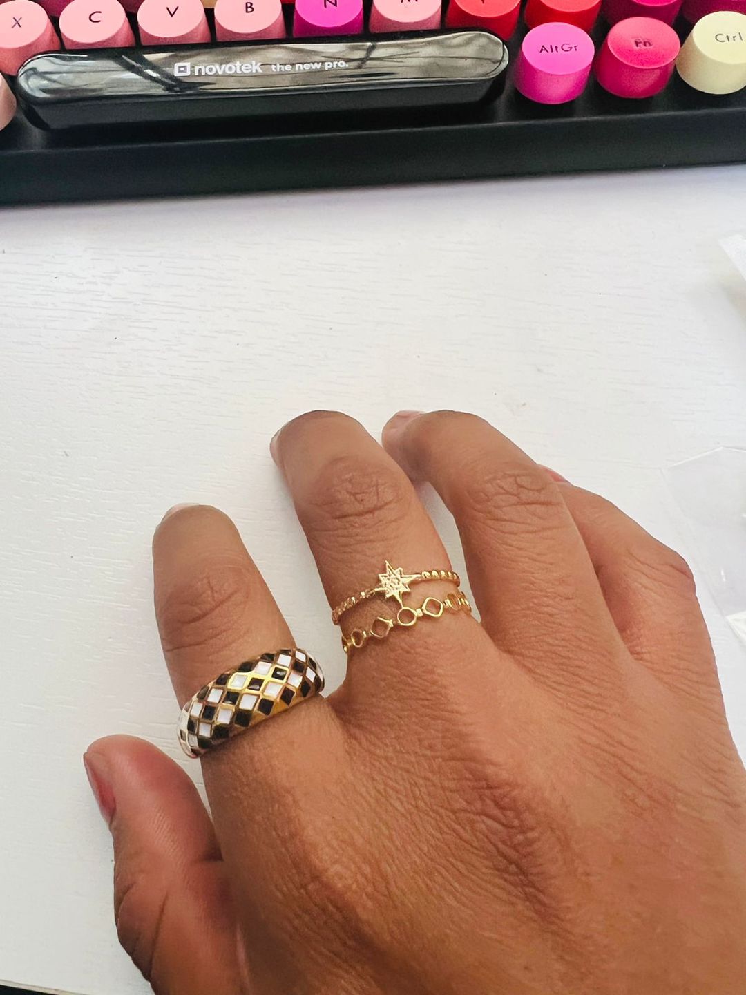 Customer photo review of Anillo Ajustable Star