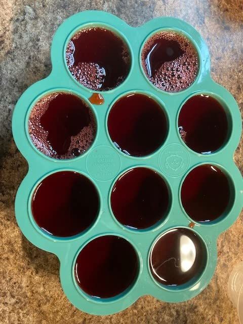 Customer photo review of Prep Silicone Baby Food Tray