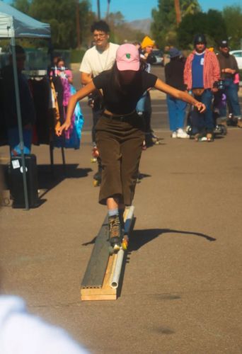 Customer photo review of Discotrux Roller Skate Trucks
