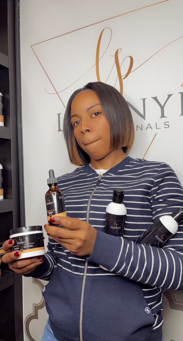 Customer photo review of "I Am" Follicle Serum