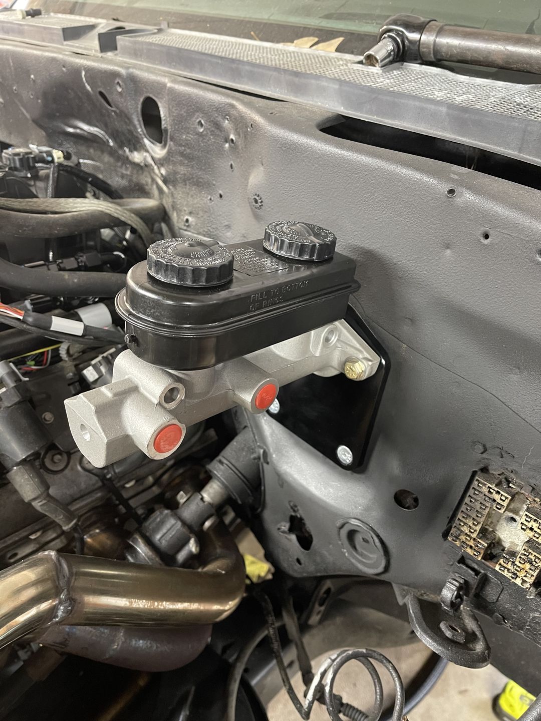 Customer photo review of Motion Raceworks 1988.5-1993 S10 Sonoma Blazer Billet Aluminum Master Cylinder Conversion Kit 20-10005-1