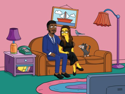 Customer photo review of Caricature cartoon dessinée à la main: portrait personnalisé Jaune