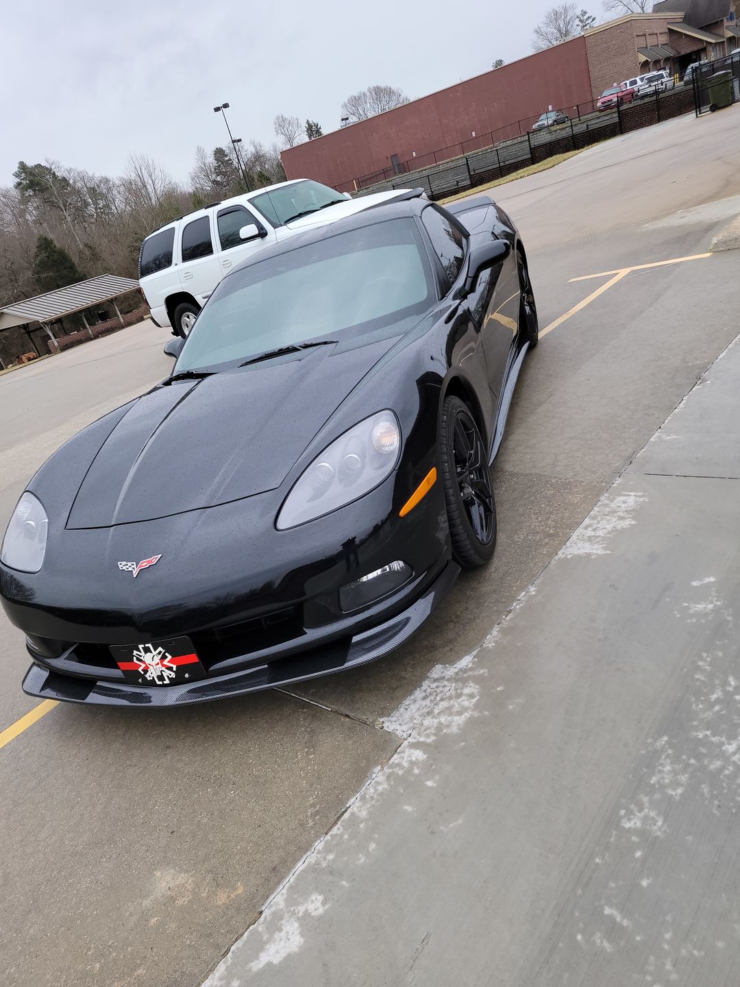 Customer photo review of Corvette C6 Base Model Extended Front Splitter Lip & Side Skirts Rocker Panels