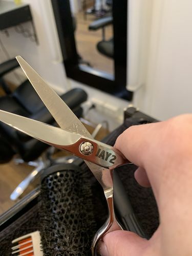 Customer photo review of Jaguar Jay 2 Hair Cutting Scissors
