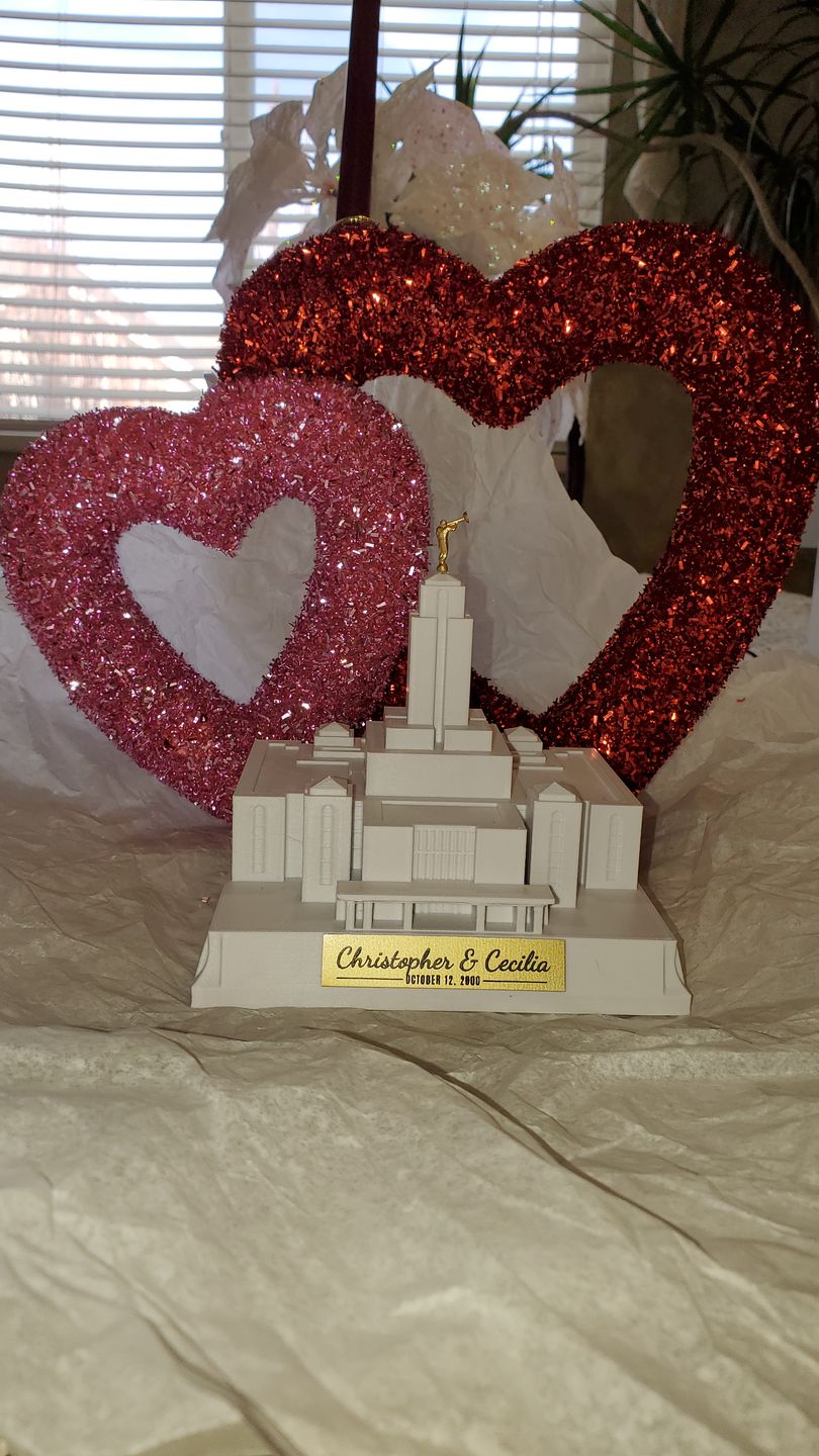 Customer photo review of Pedestal Inscription