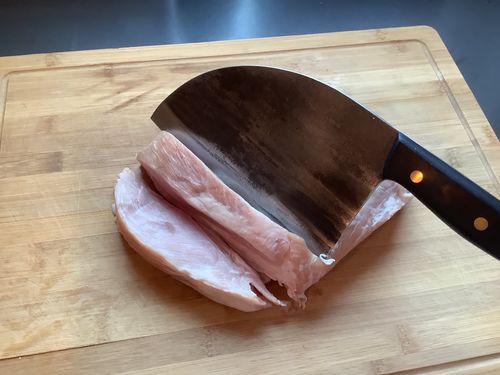 Customer photo review of Handgeschmiedetes Kochmesser - Serbian Style Black