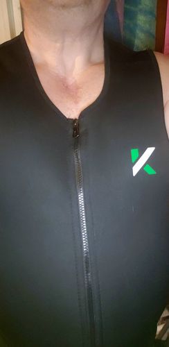 Customer photo review of Men's Zipper Neoprene Sauna Vest