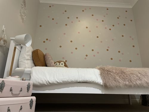 Customer photo review of Polka Dots Decal Set