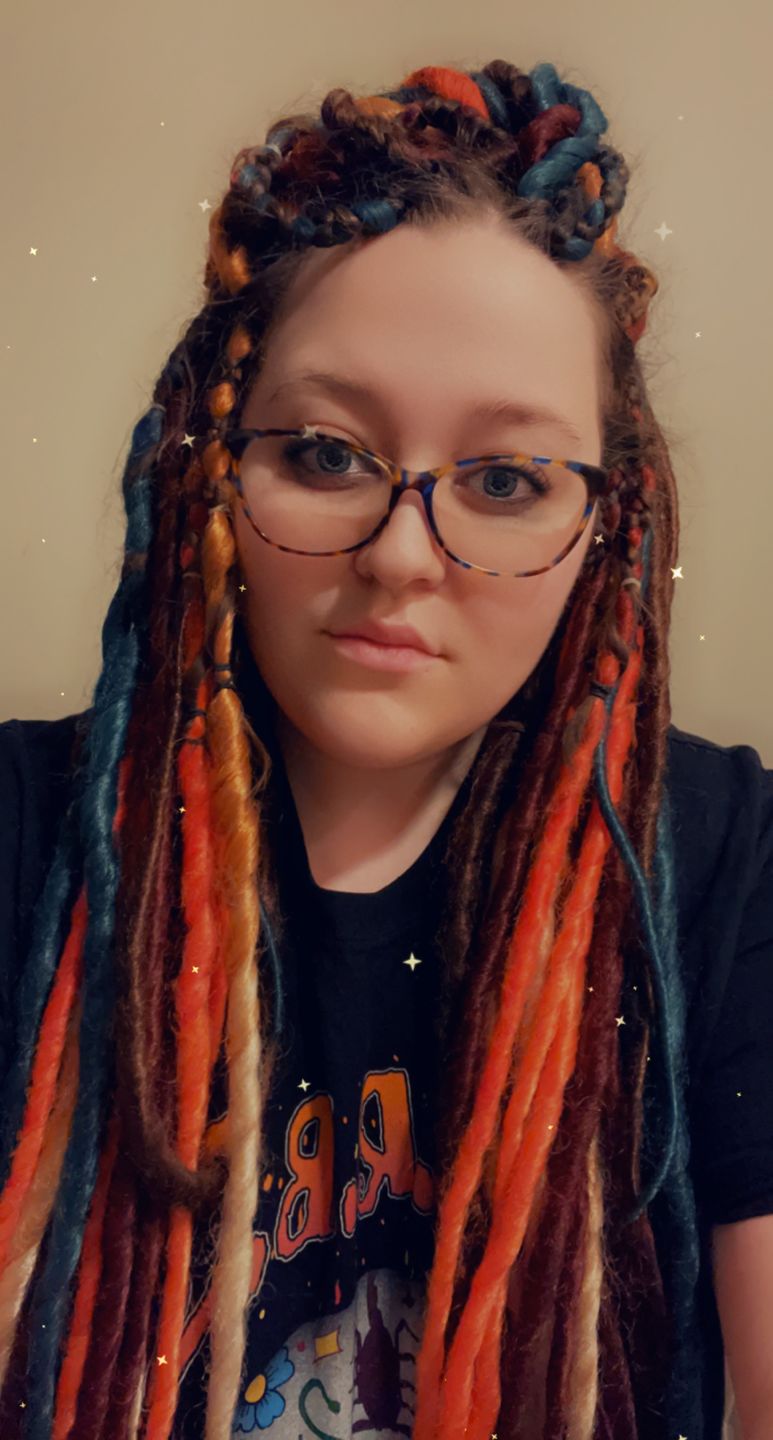 Customer photo review of Peacock  - (1 pack of 5 Dreads)