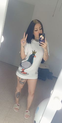 Customer photo review of Playera Pop Art Blanco