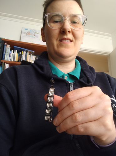 Customer photo review of Kaiko Silkworm Fidget for the hand