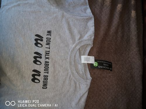 Customer photo review of We Don't Talk About Bruno No T-Shirt