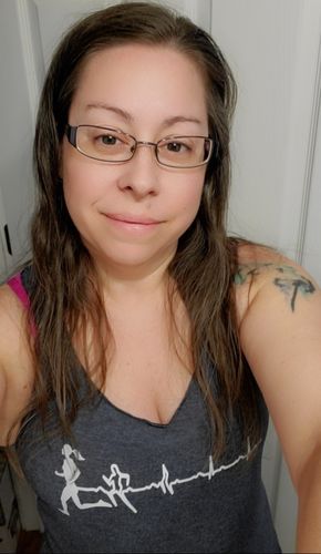 Customer photo review of Run Free Racerback Tank