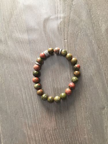 Customer photo review of BRACELET UNAKITE "Libération"