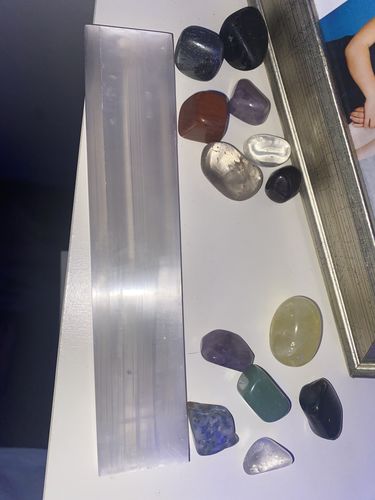 Customer photo review of Selenite (Satin Spar) Charging Plate- 8”