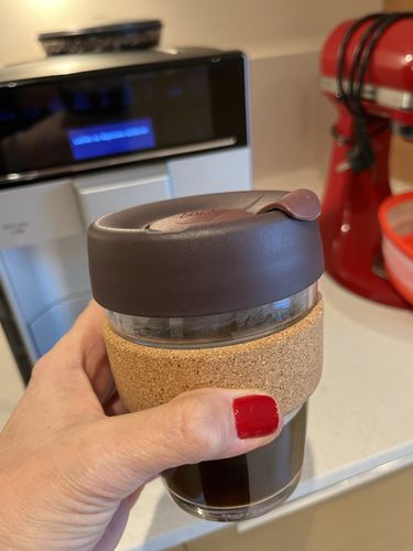 Customer photo review of Keep Cup Reusable Cup Cork Alder 12 oz